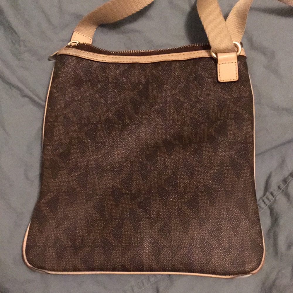 Michael Kors MK brown crossbody